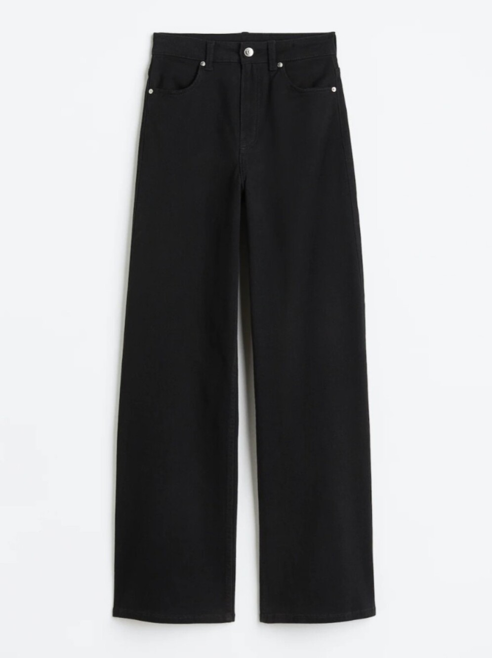 Divided H&M Black Wide Leg Twill Jeans